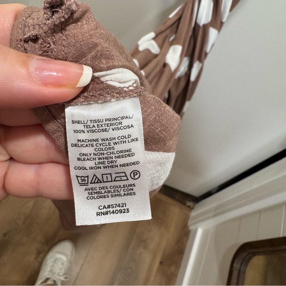 LOFT Polka Dot Sleeveless Dress - Picture 9 of 9